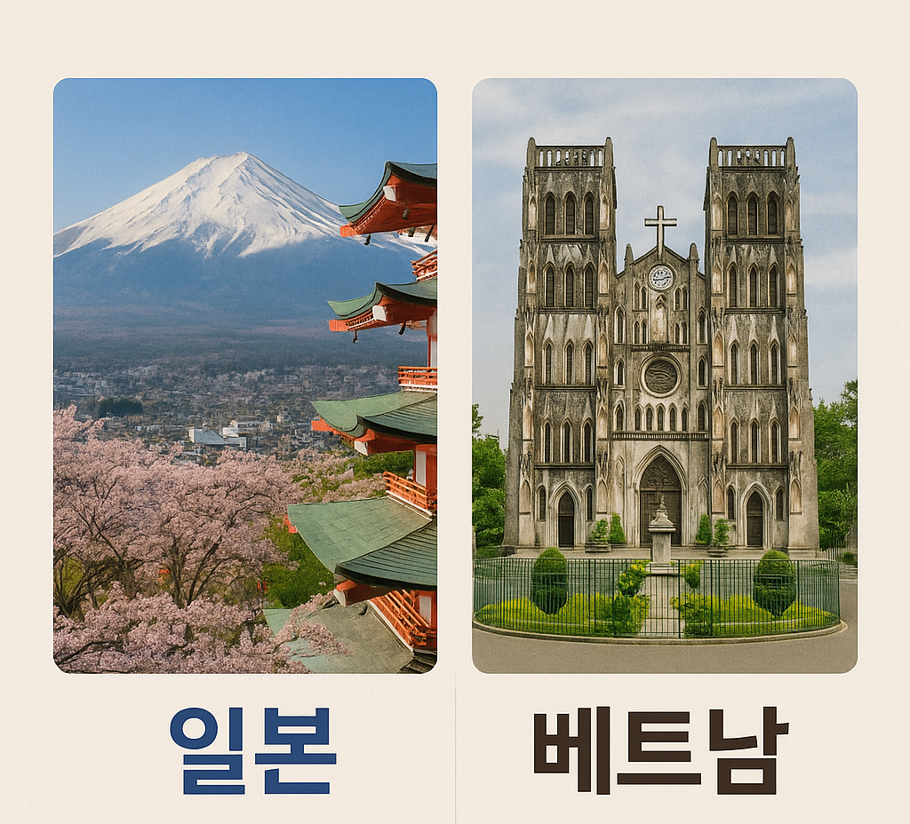 일본 vs 베트남 여행비 비교