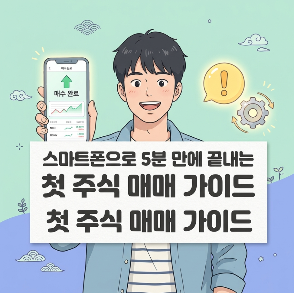 모바일 앱 MTS를 활용하여 ETF 첫 주문을 넣는 초보 투자자