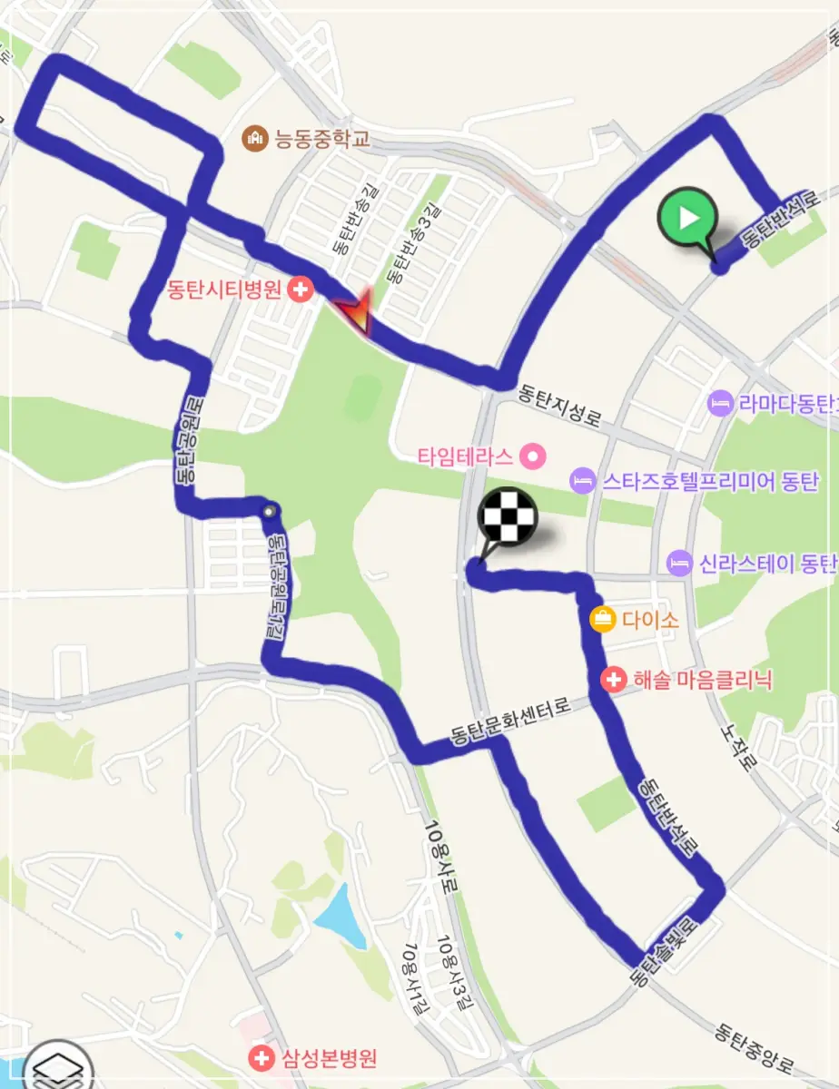 동탄1신도시-분임-루트