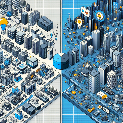 삼성과 애플의 비즈니스 모델과 시장 전략을 비교한 시각화 자료