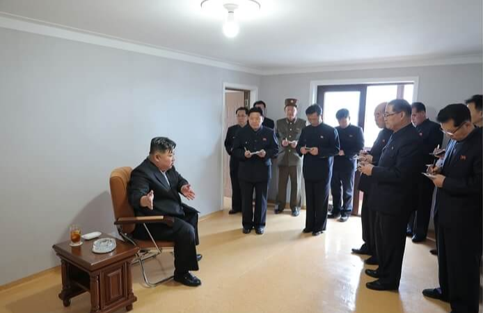김정은, 화성지구 3단계 시찰&hellip; 수도 개발의 새로운 전환점 강조