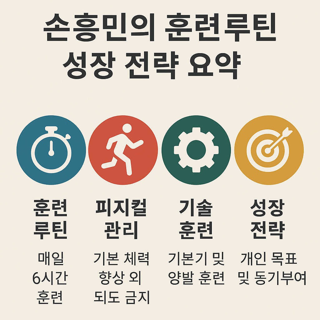 손흥민의 훈련 루틴과 유소년 성장법