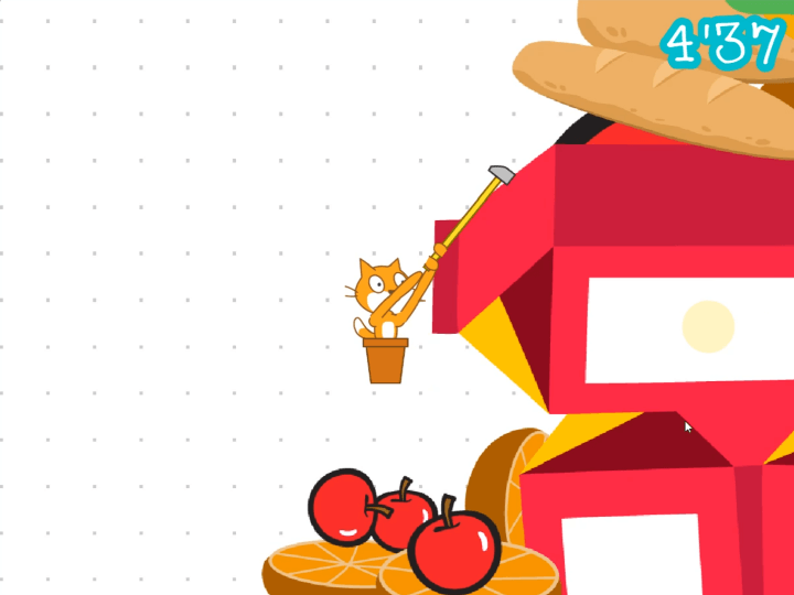 무료-항아리-플래시게임-플레이-고양이가-위로-올라가기-위해-망치를-휘두르는-화면