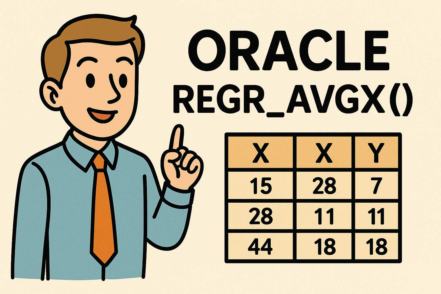 오라클 REGR_AVGX() 함수로 데이터 회귀 분석 시작하기