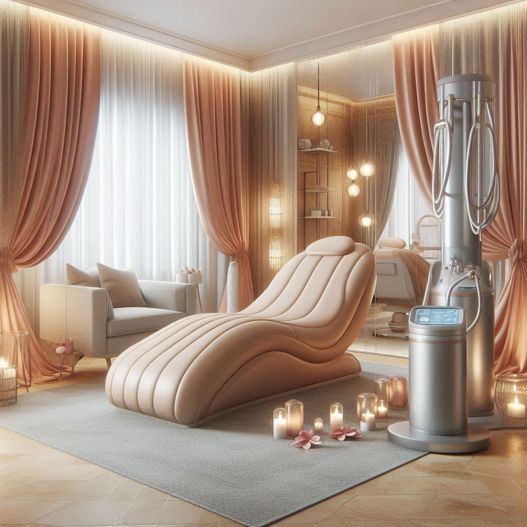 피부,체형관리 샵 배경