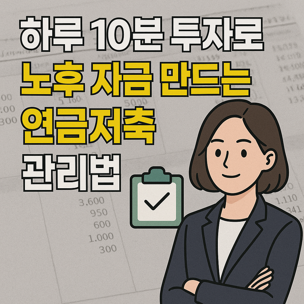 연금저축 관리법