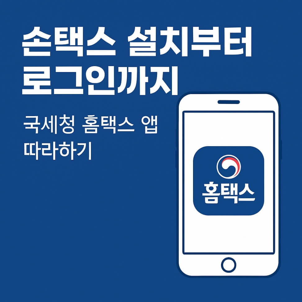 국세청 홈택스 앱 설치방법