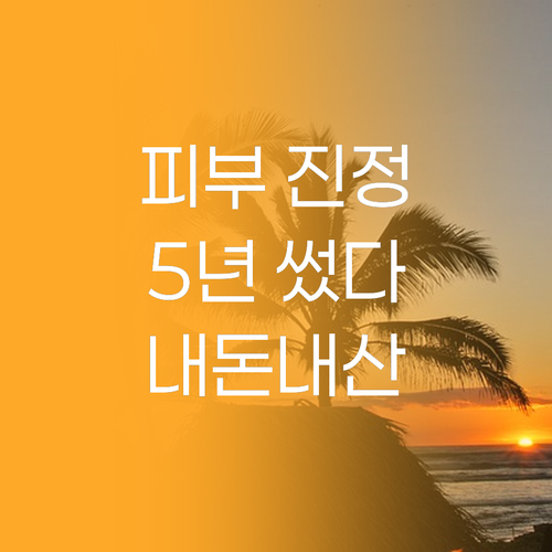 피부 진정 끝판왕! 은율 알로에 마스