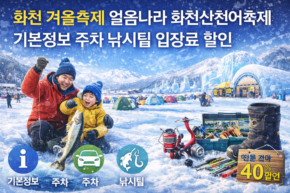 화천산천어축제 완벽 가이드 - 주차부터 낚시팁까지 총정리