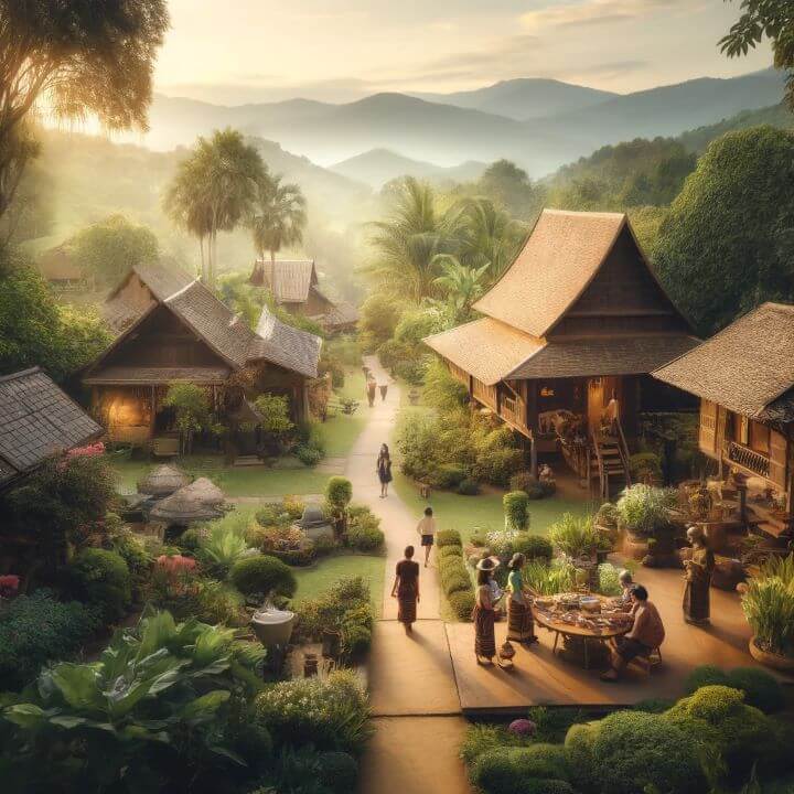 치앙마이 6월 날씨 및 놀거리 추천 - 2. 치앙마이의 숨겨진 명소 - 2.3 반 총상 나이 (Baan Chao Na) 치앙마이 6월 날씨