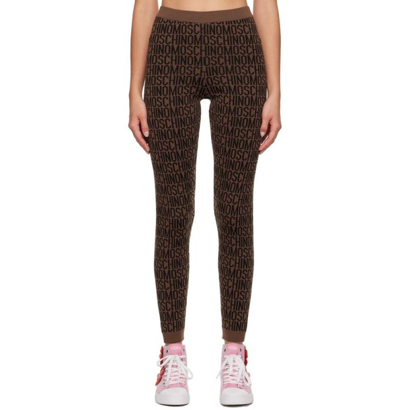 모스키노 운동 필라테스 여자 버진 울 레깅스 232720F087004