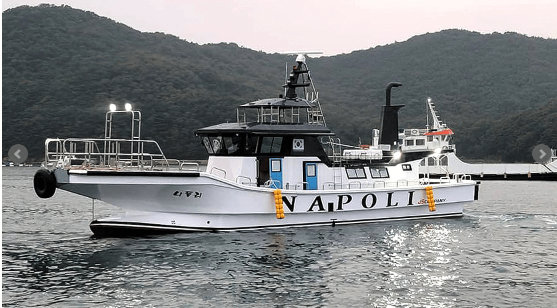 오천항 배낚시 장면