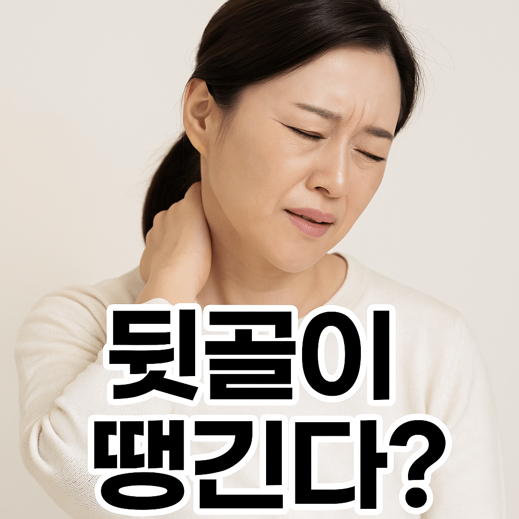 “뒷골 땡기는 증상, 스트레스 때문일까? 자가진단 체크리스트 포함”