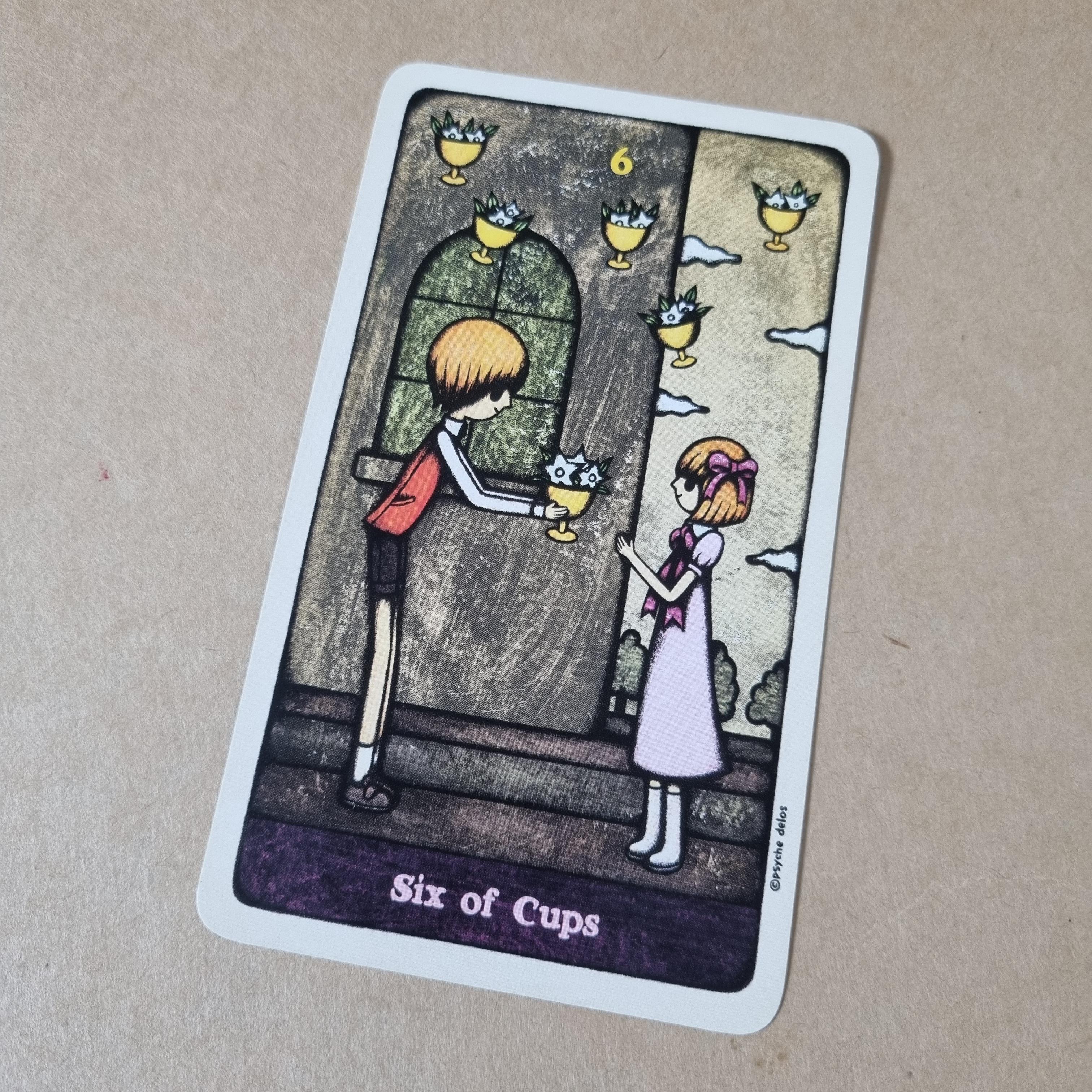 델로스 타로카드 컵 6