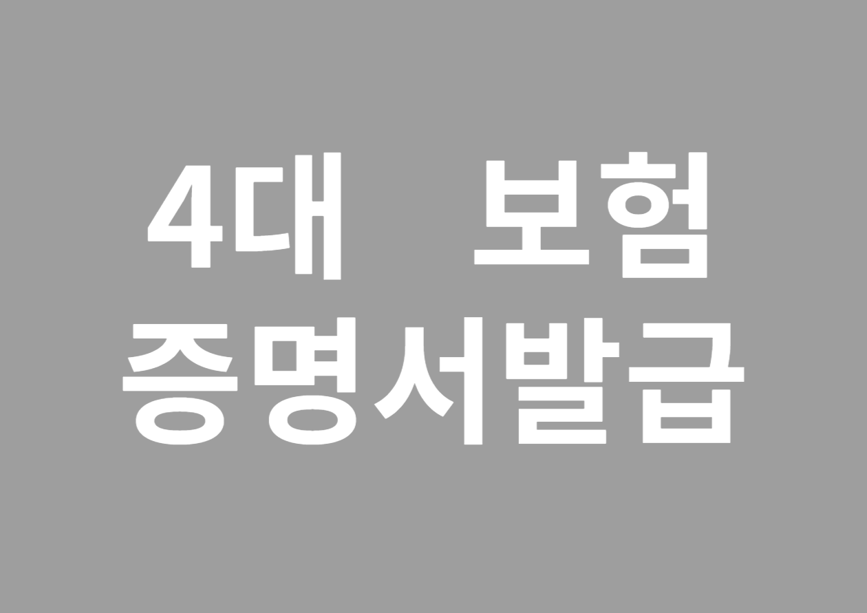 건강보험 사업장 가입자별 부과 내역 발급 방법 총정리