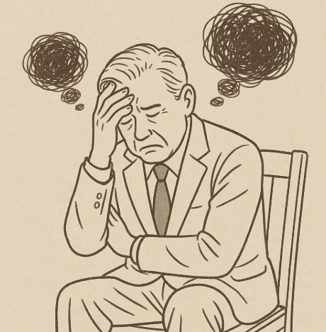 중장년층이 느낀 충격과 정치적 회의감을 표현한 그림