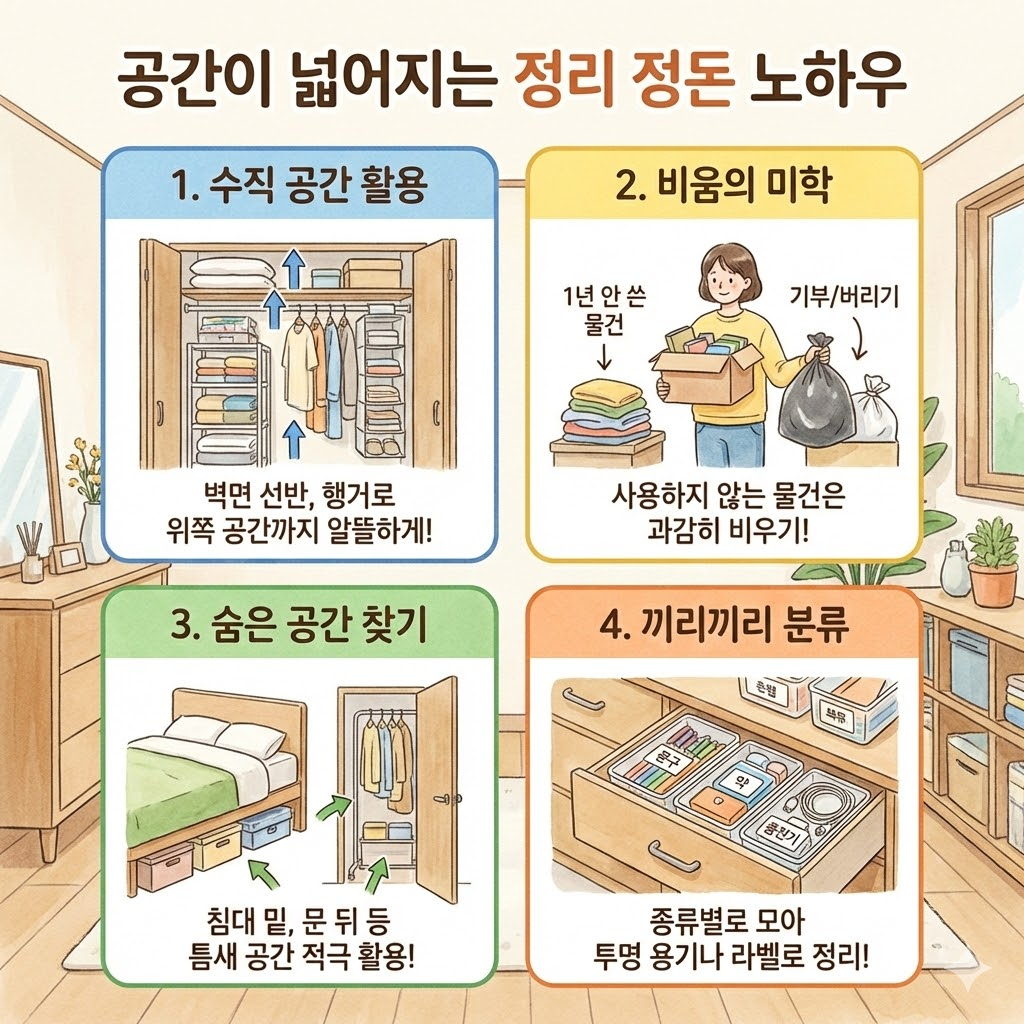공간이 넓어지는 정리&middot;정돈 노하우 7가지