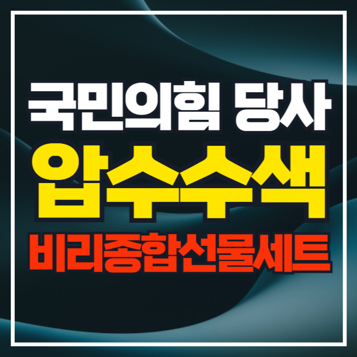 김건희 특검 국민의힘 당사 압수수색 비리종합선물세트 정당 해산