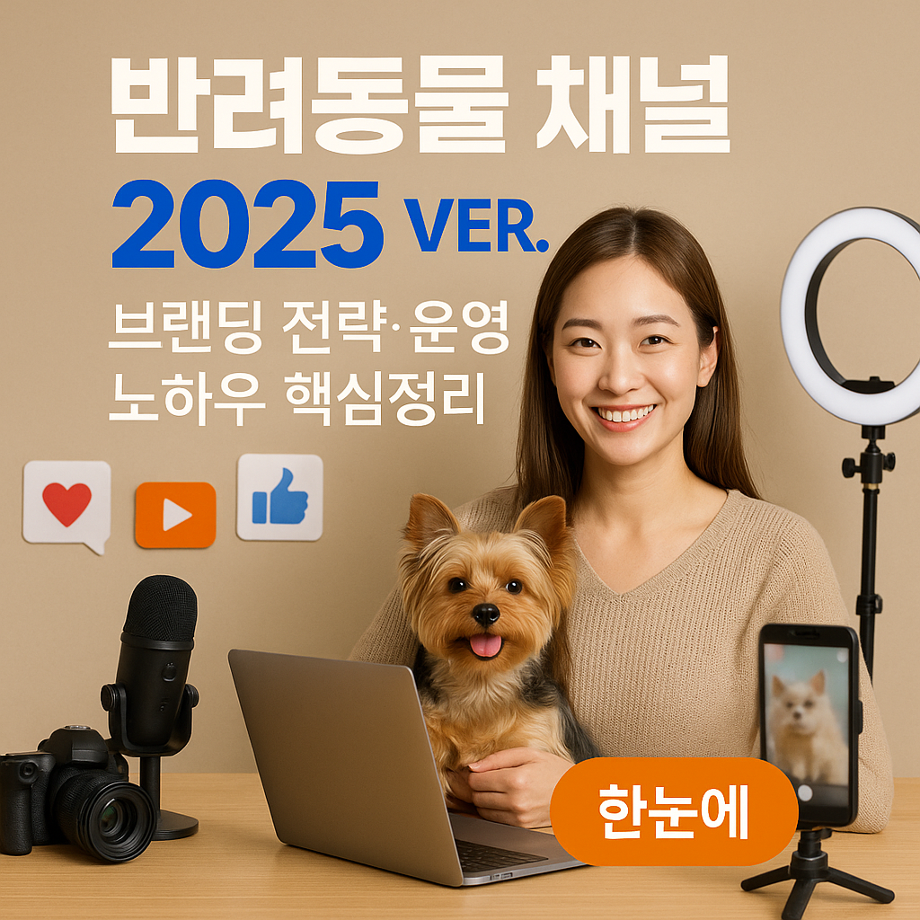 반려동물 채널 2025 ver. 브랜딩 전략&middot;운영 노하우 핵심정리