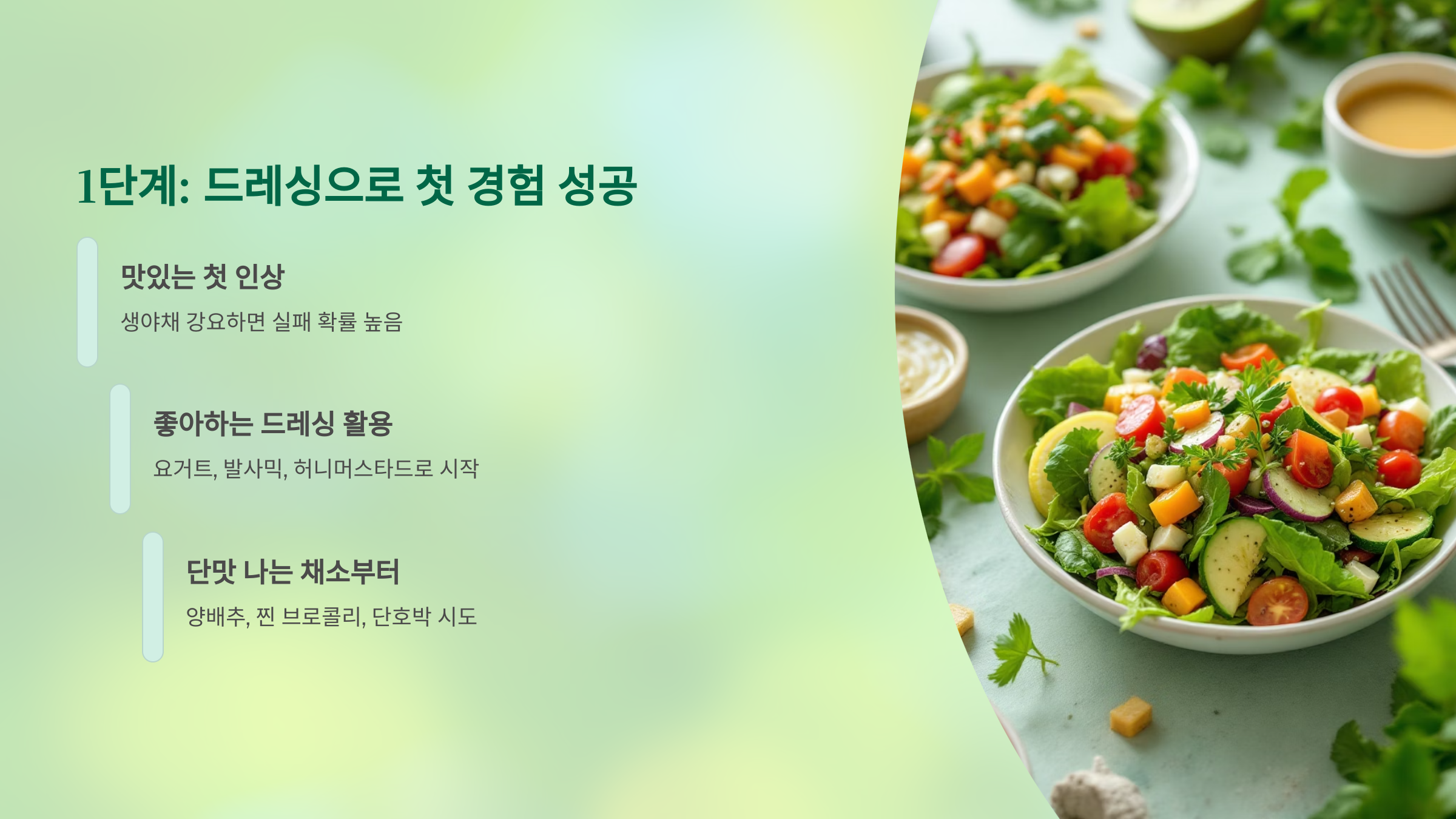 1단계: 드레싱으로 첫 경험 성공