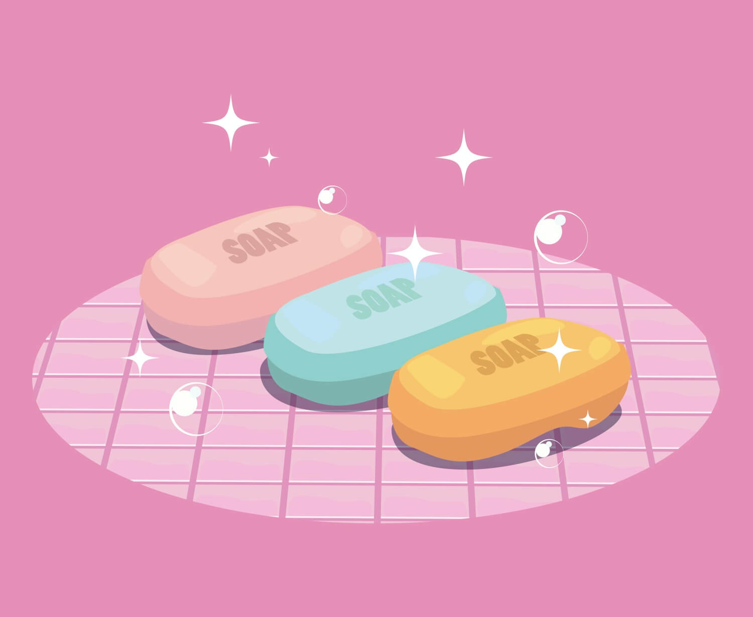 여러-색상의-비누들