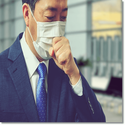 면역력이 떨어진 중년 남성