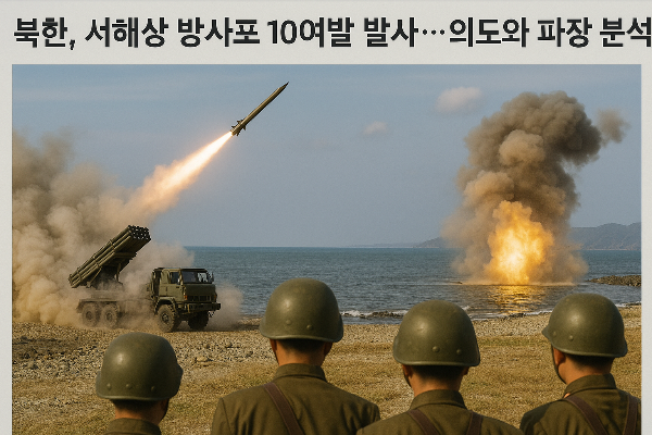 북한, 서해상 방사포 10여발 발사&hellip;의도와 파장 분석