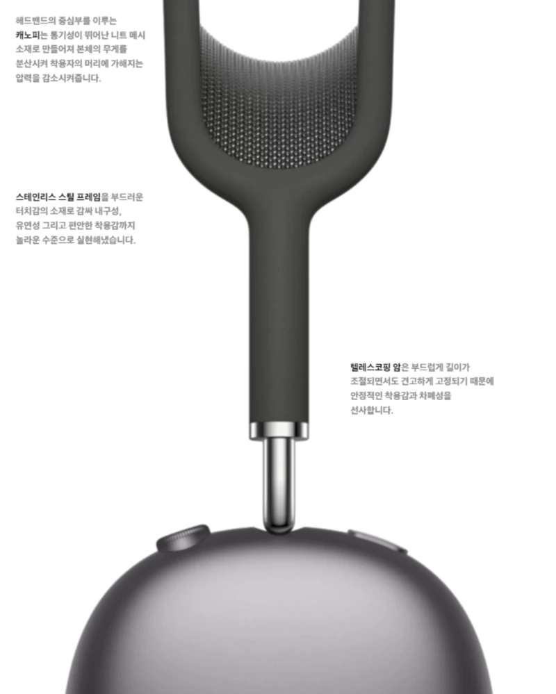 에어팟맥스 디자인