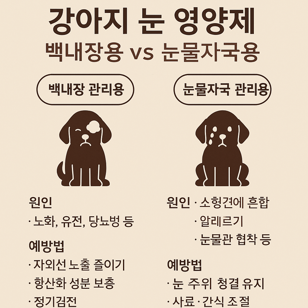 강아지 눈 영양제 추천