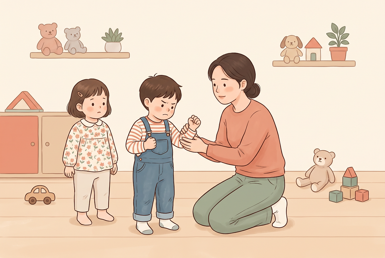 친구를 때리는 아이, 부모가 이렇게 말해보세요