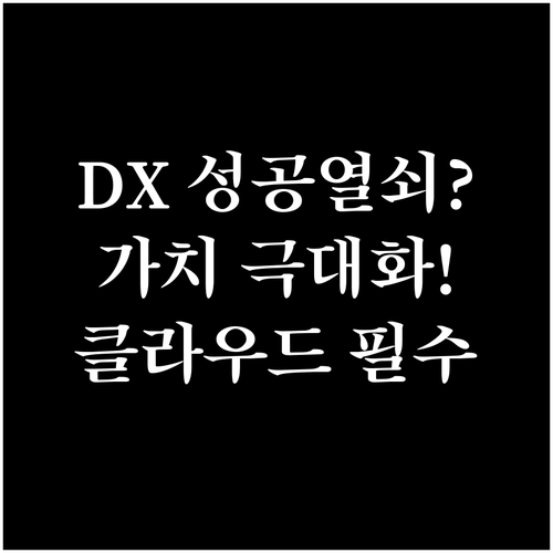DX의 성공 열쇠, 비즈니스 가치 정..