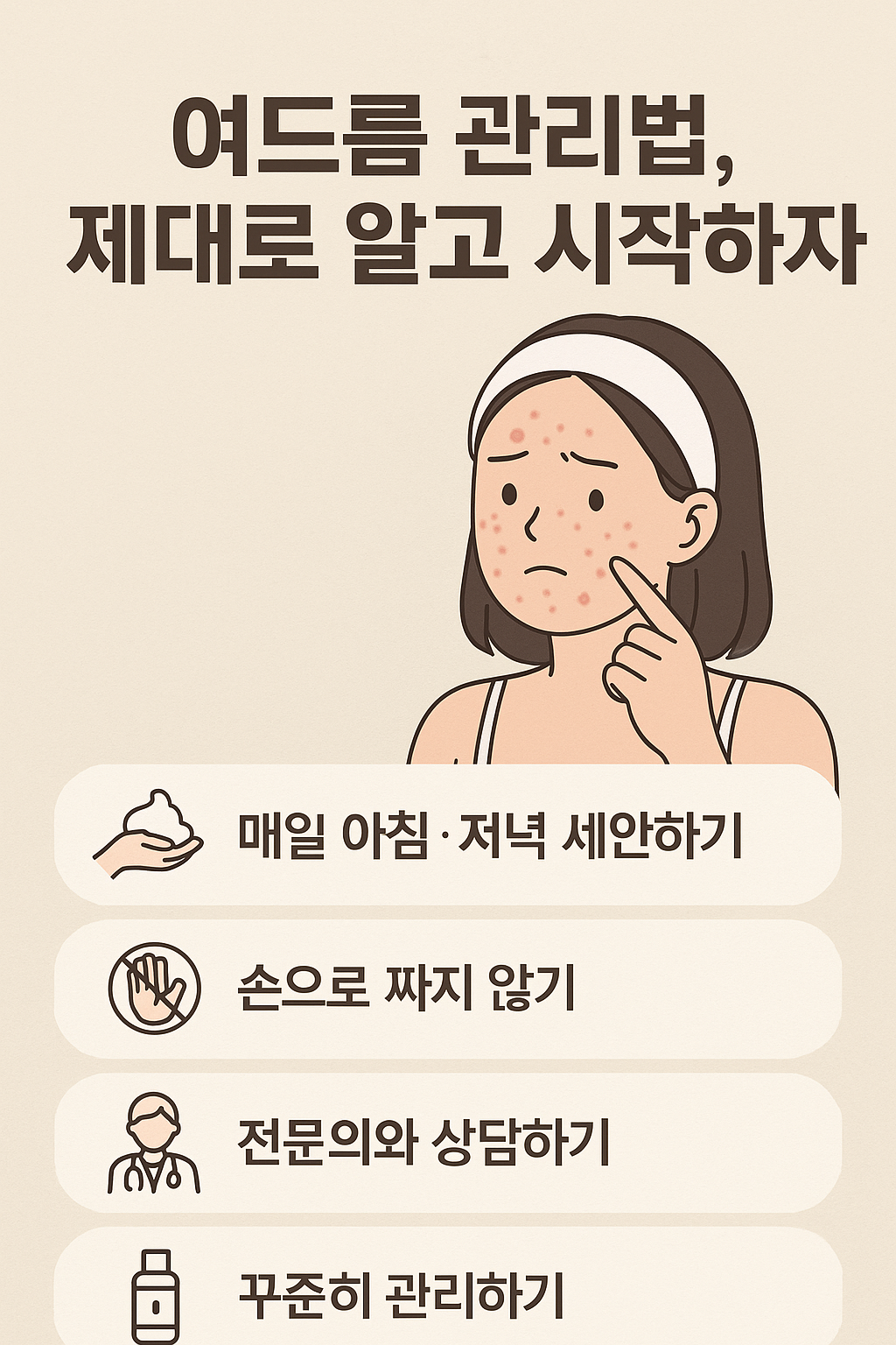 여드름 관리법