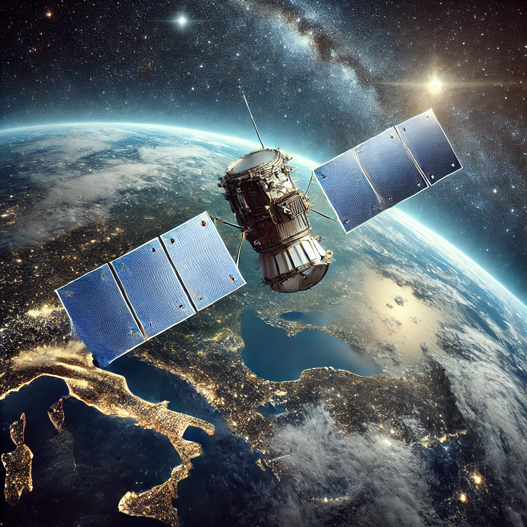 우주에 있는 인공위성