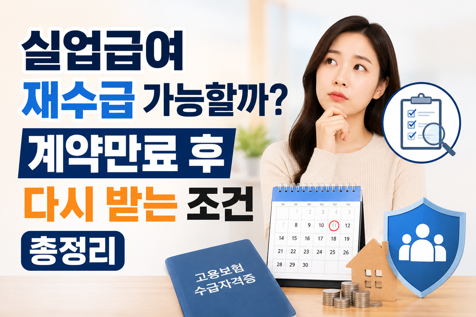실업급여 재수급 가능할까? 계약만료 후 다시 받는 조건 총정리 관련 사진