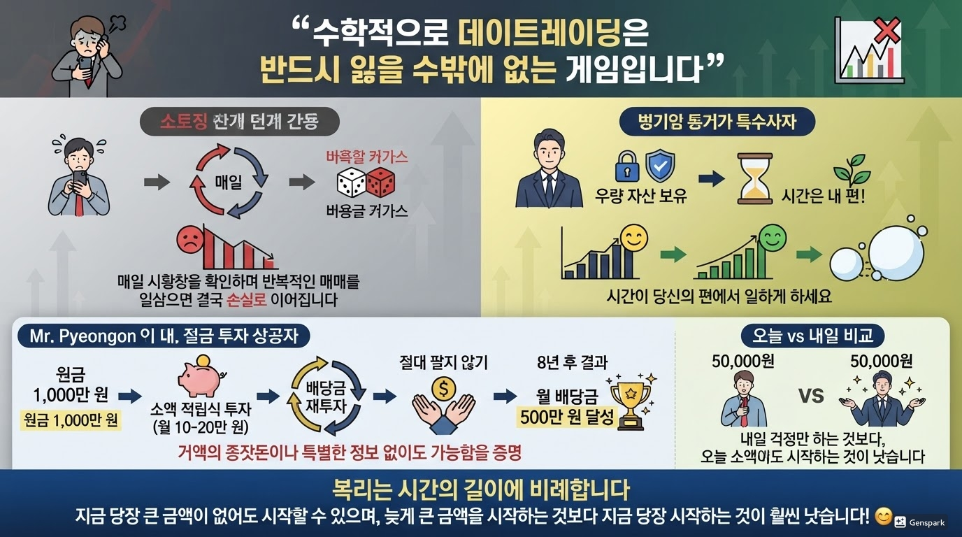 장기 투자 원칙 메시지