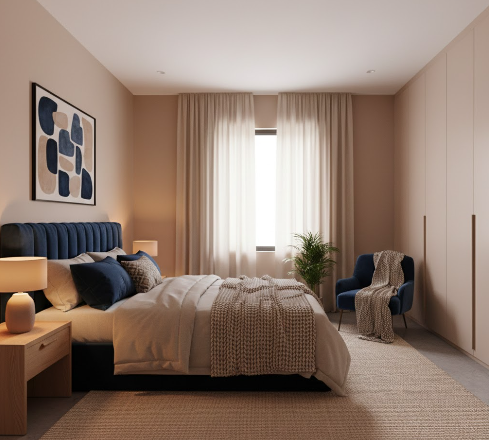 올겨울 집꾸미기 컬러 오트밀, 미드나잇블루, 샌드베이지