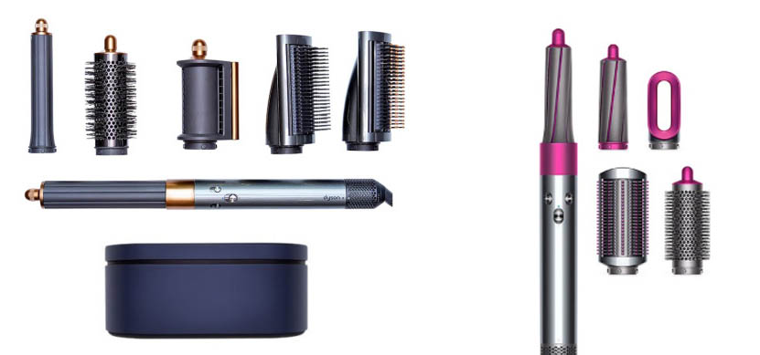 다이슨 에어랩 멀티스타일러(신버전)와 스타일러(구버전) 이미지
