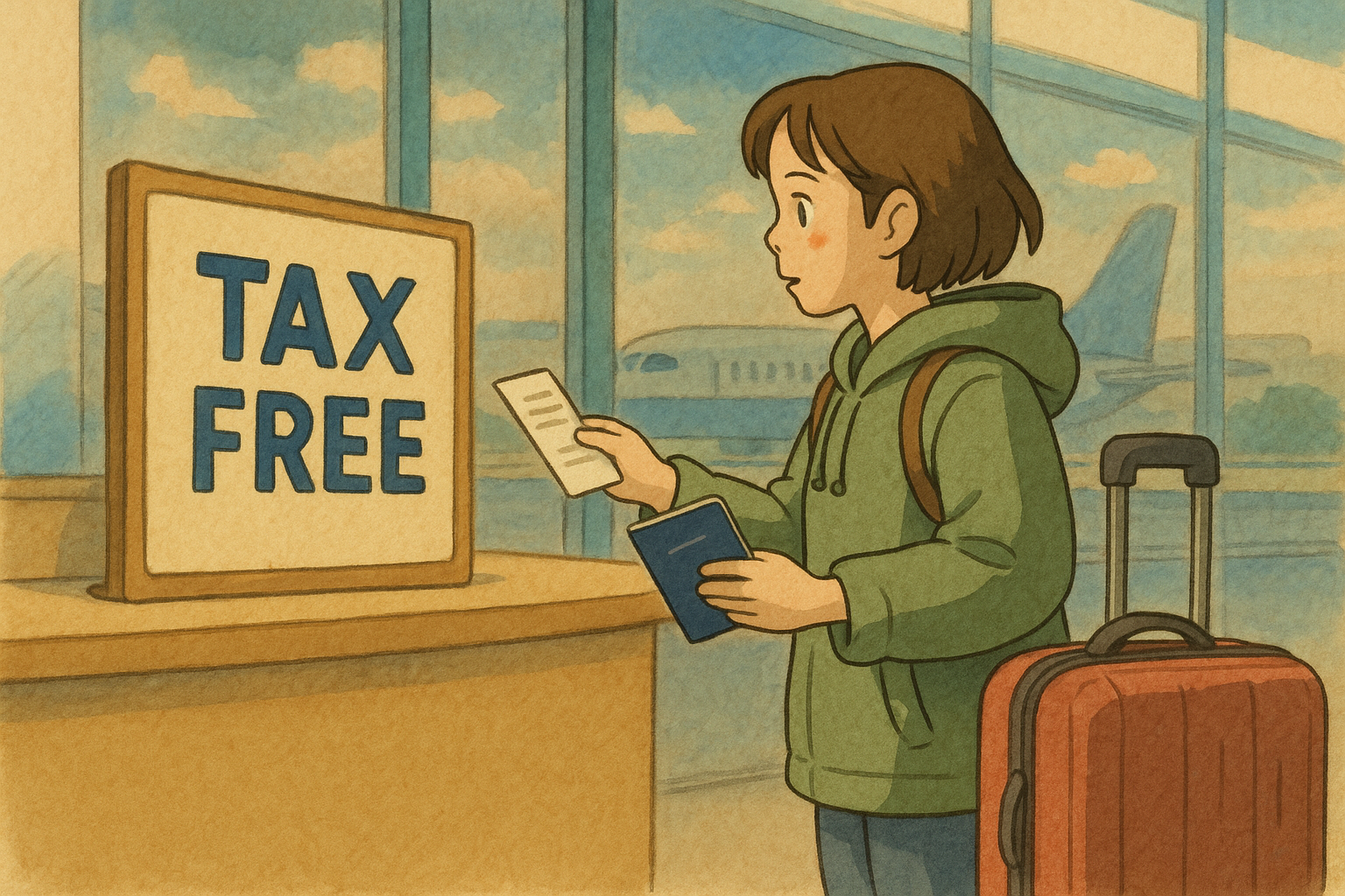 “밀라노 공항 Tax Free Refund 안내판”