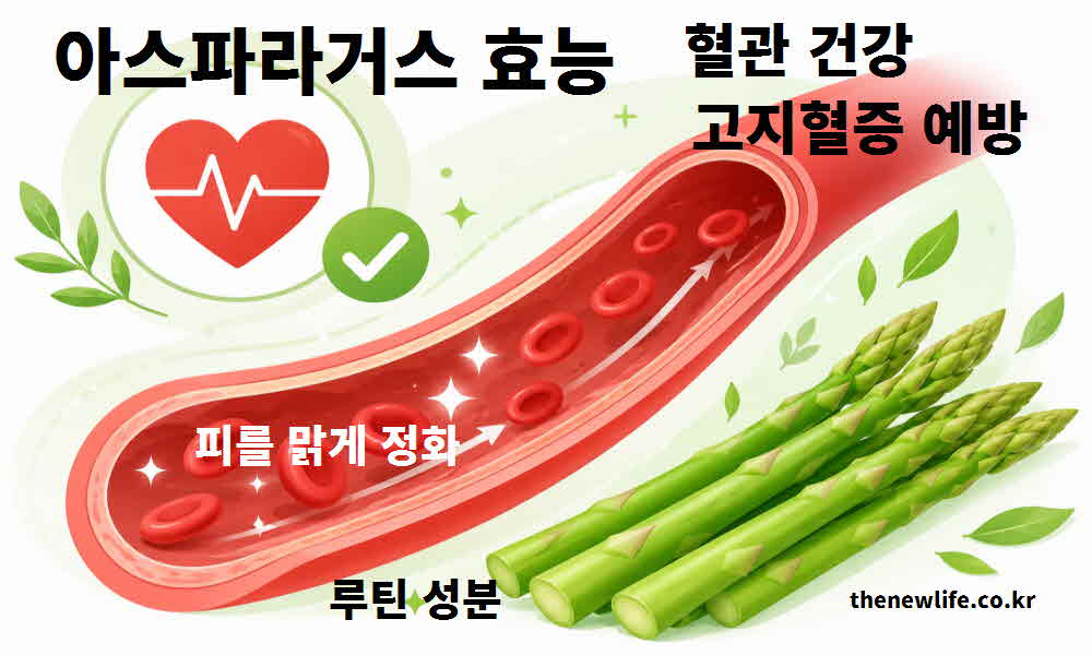 아스파라거스 효능 혈관 건강 고지혈증 예방