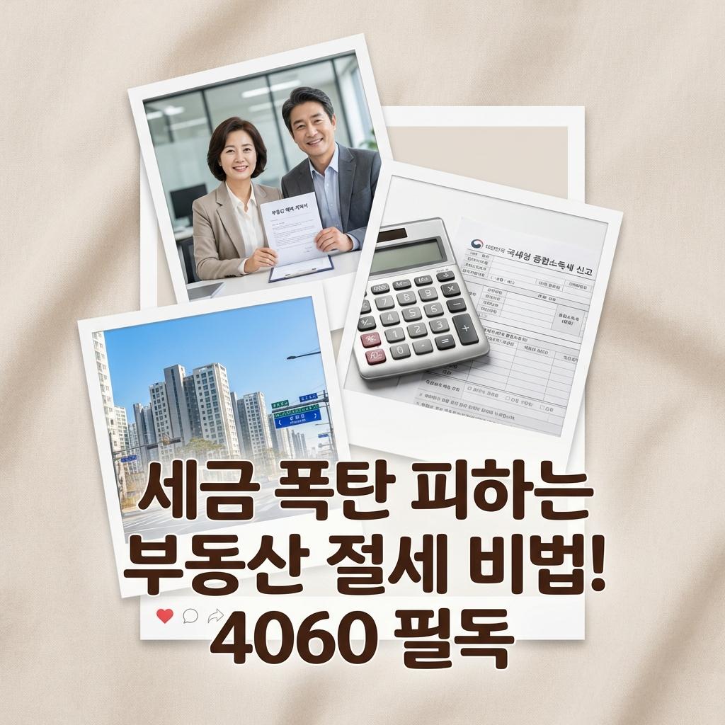 중장년층 부동산 고민, 세금 폭탄 피하는 법 솔직 후기 (비용 공개)