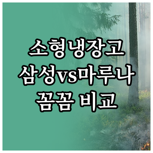 소형 냉장고 추천! 삼성 vs 마루나..