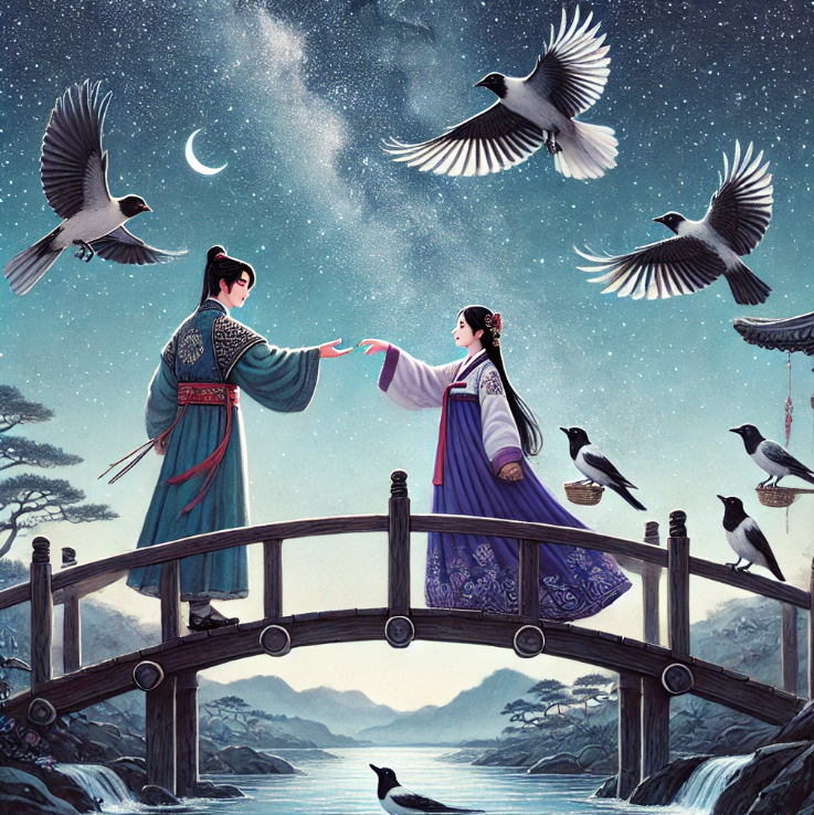 오작교에서의 로맨틱한 순간