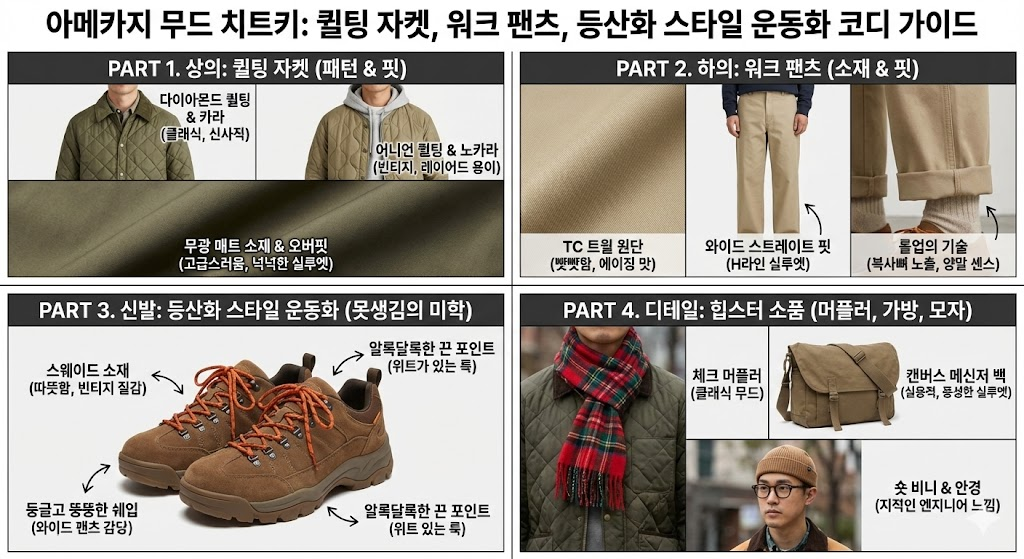 퀄팅자켓(깔깔이)에 어울리는 코디