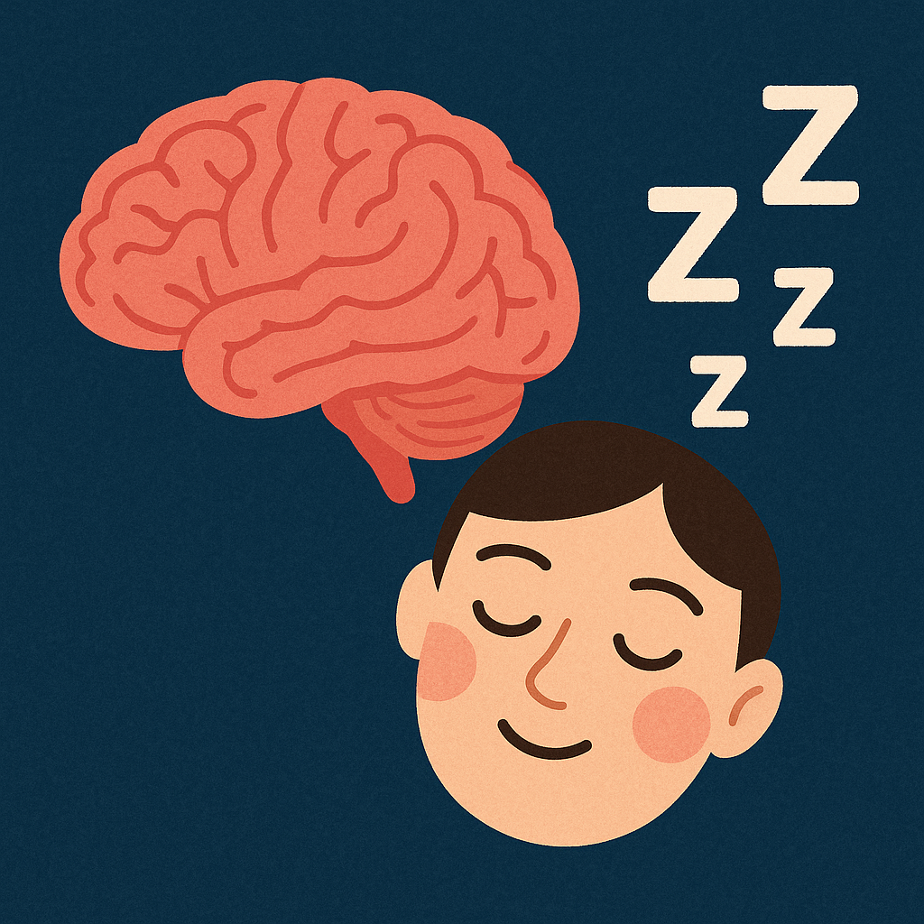 뇌가 잠자는 모습의 그림