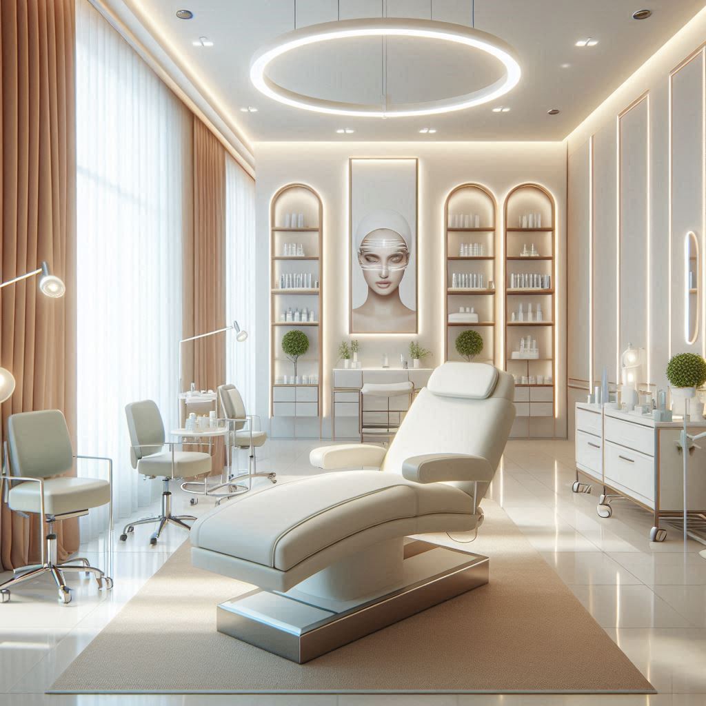 피부,체형관리 샵 배경