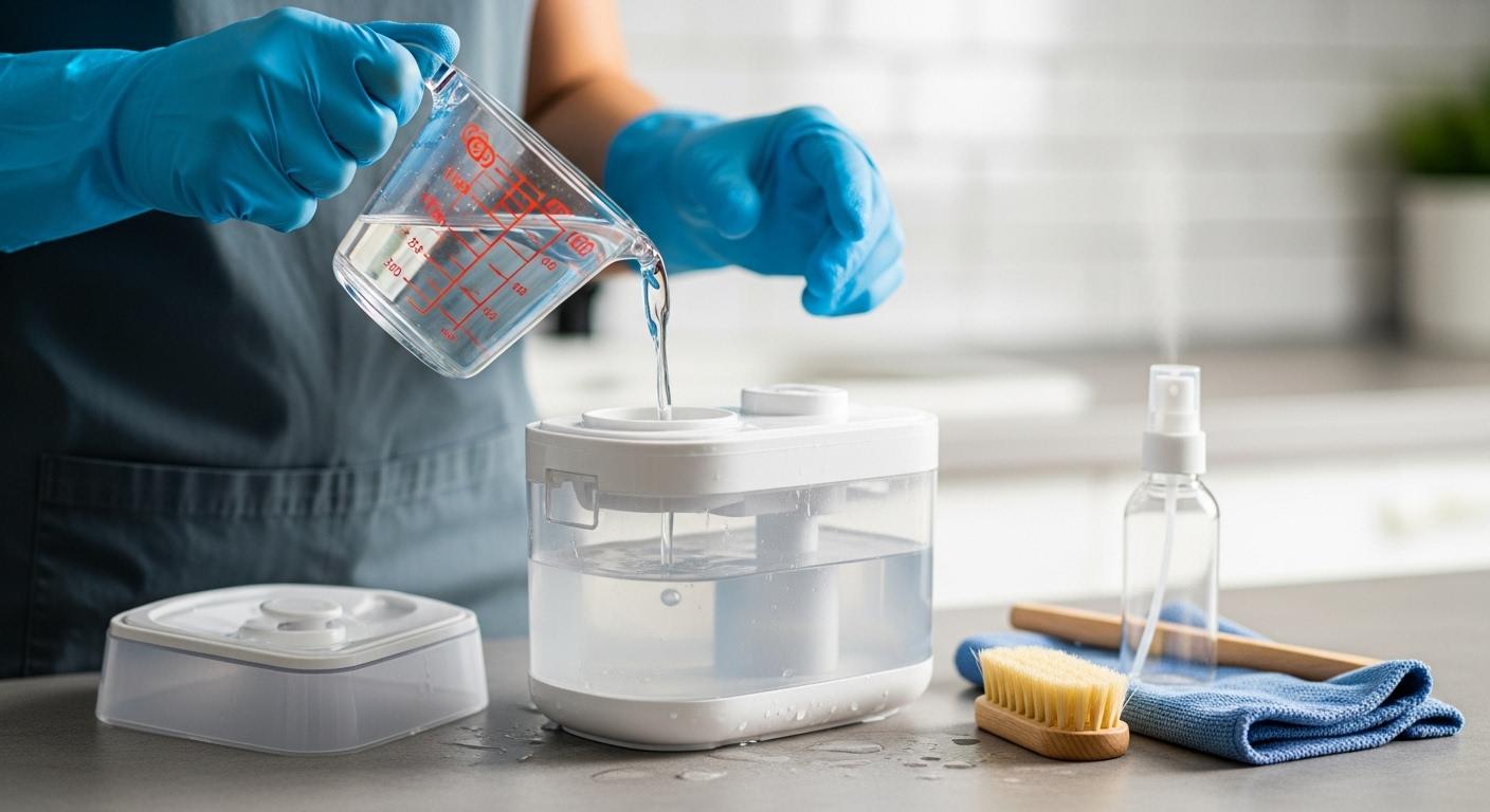 가습기 청소 식초