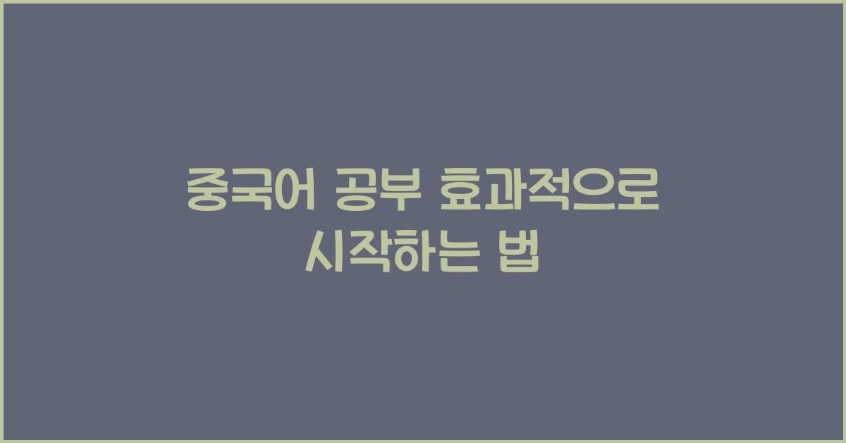 중국어 공부