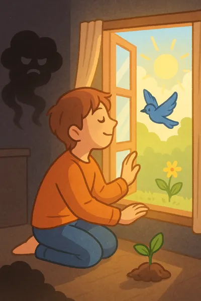 햇살 속 작은 변화로 회복 시작