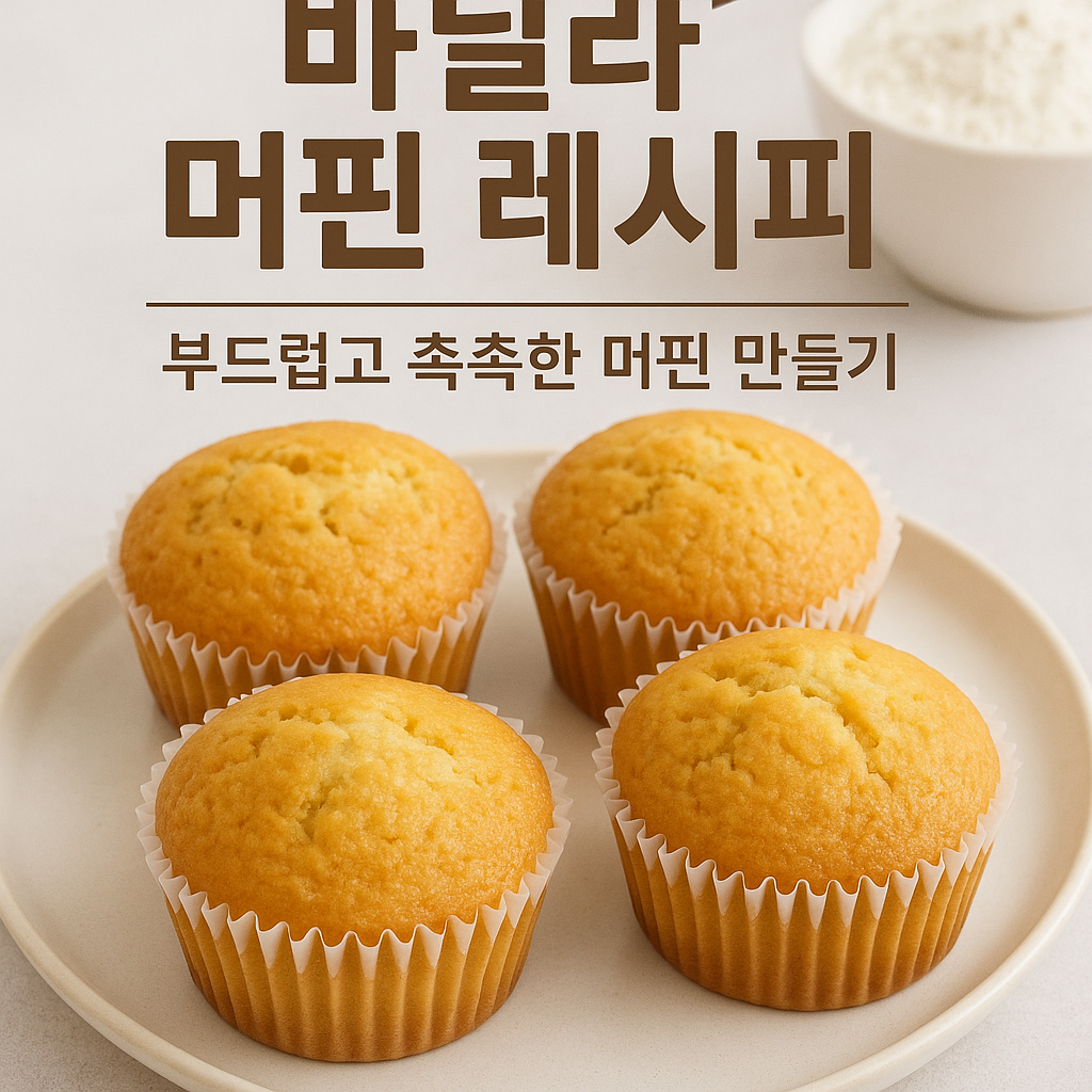 바닐라 머핀 레시피