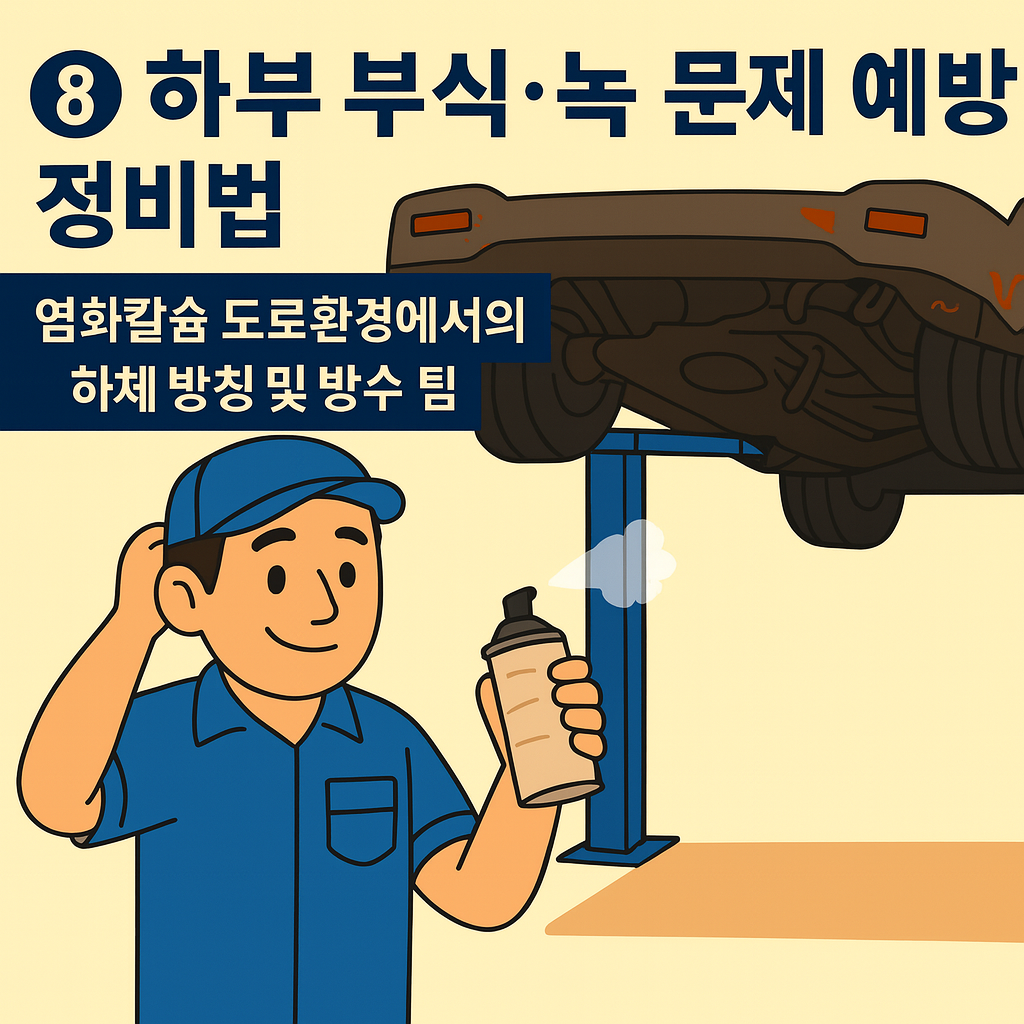 하부 부식·녹 문제 예방 정비법